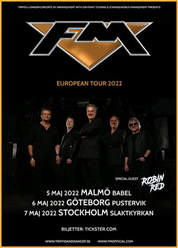 FM - May 2022 Sweden tour dates - poster