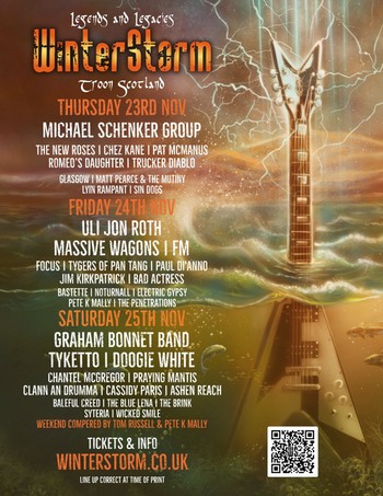 FM live at WinterStorm festival in Troon 24 Nov 2023 - poster
